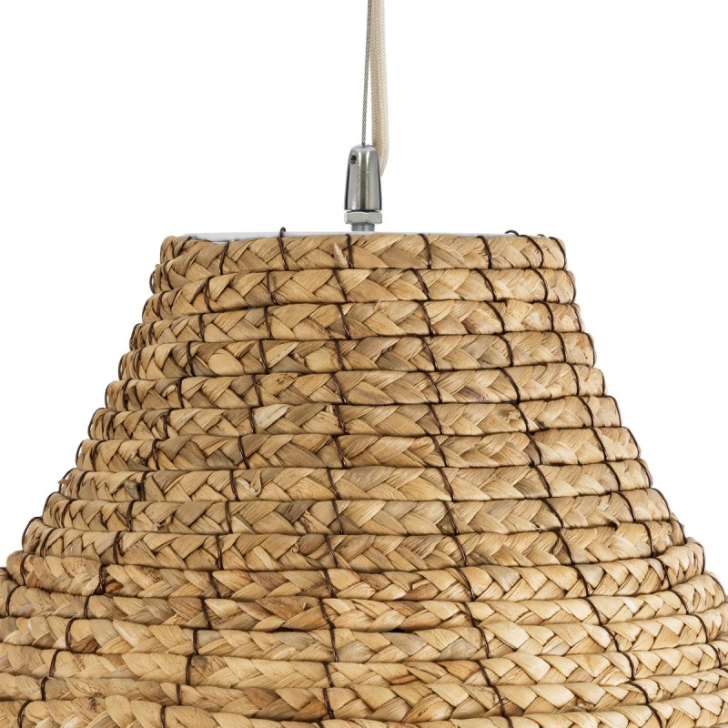 GLOBOSTAR® PORTOFERRAIO 02186 Boho Κρεμαστό Φωτιστικό Οροφής με Ντουί 1 x E27 AC 220-240V IP20 - Μπεζ - Μ80 x Π80 x Υ120cm