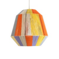 GLOBOSTAR® SALERNO 02188 Boho Κρεμαστό Φωτιστικό Οροφής με Ντουί 1 x E27 AC 220-240V IP20 - Πολύχρωμο - Μ50 x Π50 x Υ50cm