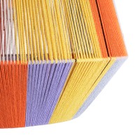 GLOBOSTAR® SALERNO 02188 Boho Κρεμαστό Φωτιστικό Οροφής με Ντουί 1 x E27 AC 220-240V IP20 - Πολύχρωμο - Μ50 x Π50 x Υ50cm