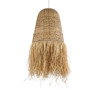 GLOBOSTAR® PORTOFERRAIO 02190 Boho Κρεμαστό Φωτιστικό Οροφής με Ντουί 1 x E27 AC 220-240V IP20 - Μπεζ - Μ60 x Π60 x Υ120cm