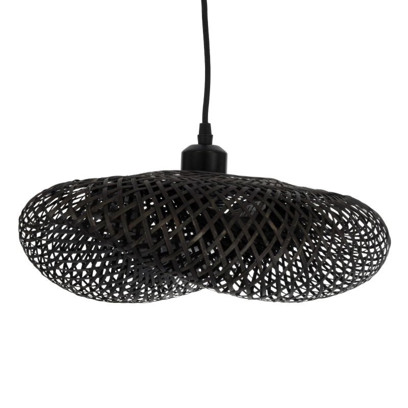GLOBOSTAR® MEXICO 02200 Boho Κρεμαστό Φωτιστικό Οροφής με Ντουί 1 x E27 AC 220-240V IP20 - Μαύρο - Μ40 x Π30 x Υ13cm