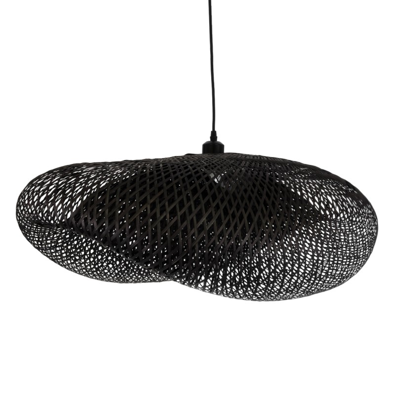 GLOBOSTAR® MEXICO 02202 Boho Κρεμαστό Φωτιστικό Οροφής με Ντουί 1 x E27 AC 220-240V IP20 - Μαύρο - Μ85 x Π50 x Υ30cm