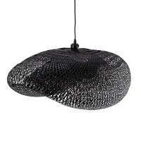 GLOBOSTAR® MEXICO 02202 Boho Κρεμαστό Φωτιστικό Οροφής με Ντουί 1 x E27 AC 220-240V IP20 - Μαύρο - Μ85 x Π50 x Υ30cm