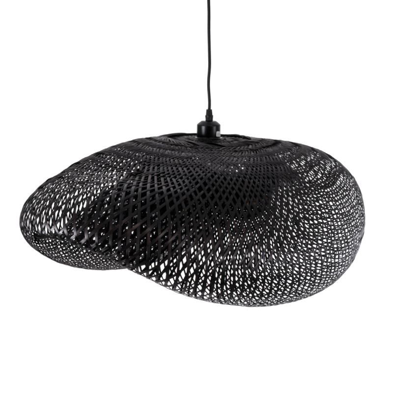 GLOBOSTAR® MEXICO 02202 Boho Κρεμαστό Φωτιστικό Οροφής με Ντουί 1 x E27 AC 220-240V IP20 - Μαύρο - Μ85 x Π50 x Υ30cm