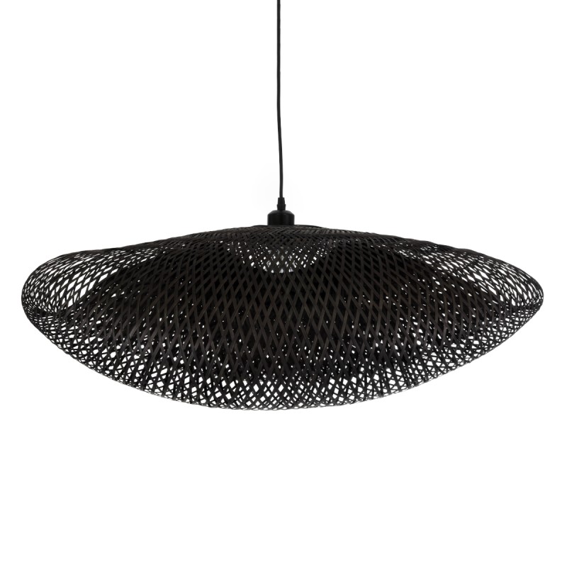 GLOBOSTAR® MEXICO 02202 Boho Κρεμαστό Φωτιστικό Οροφής με Ντουί 1 x E27 AC 220-240V IP20 - Μαύρο - Μ85 x Π50 x Υ30cm