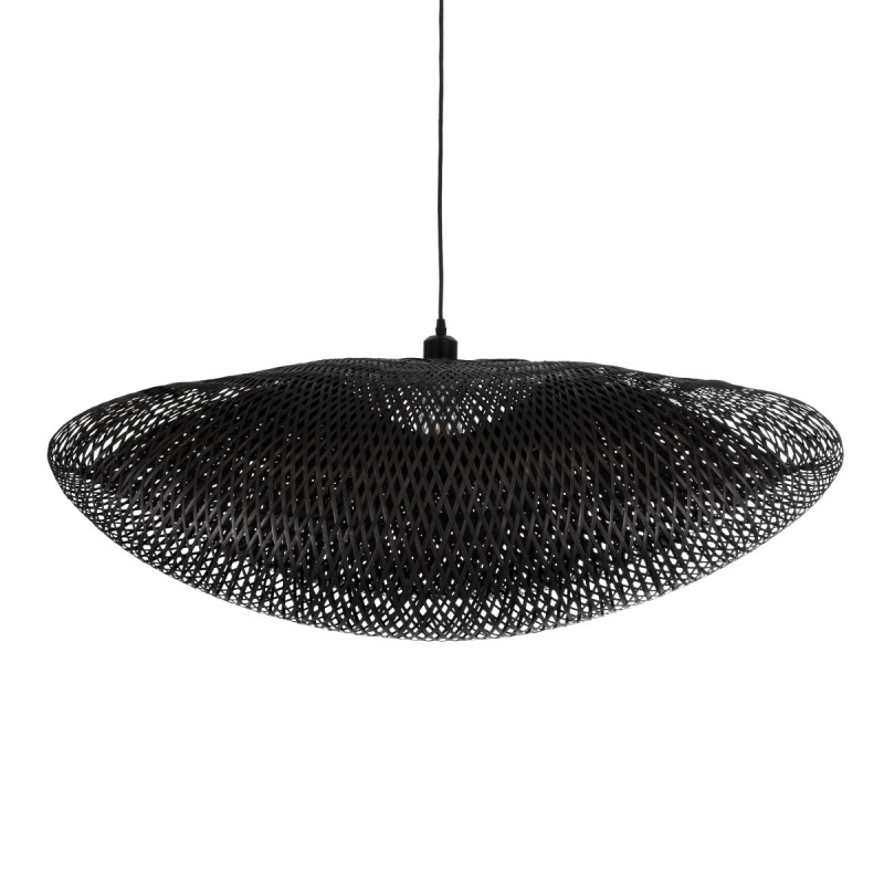 GLOBOSTAR® MEXICO 02203 Boho Κρεμαστό Φωτιστικό Οροφής με Ντουί 1 x E27 AC 220-240V IP20 - Μαύρο - Μ100 x Π62 x Υ33cm