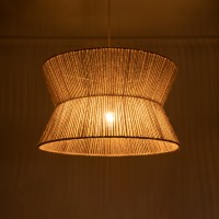 GLOBOSTAR® BISBEE 02204 Boho Κρεμαστό Φωτιστικό Οροφής με Ντουί 1 x E27 AC 220-240V IP20 - Μπεζ - Μ50 x Π50 x Υ28cm