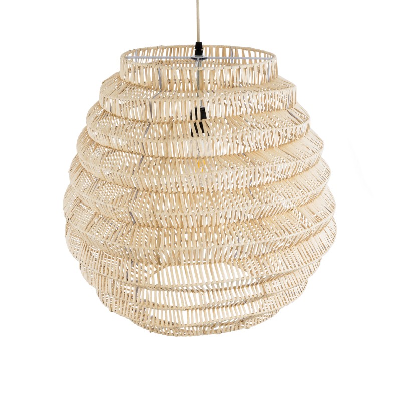 GLOBOSTAR® OREGON 02206 Boho Κρεμαστό Φωτιστικό Οροφής με Ντουί 1 x E27 AC 220-240V IP20 - Μπεζ - Μ60 x Π60 x Υ56cm