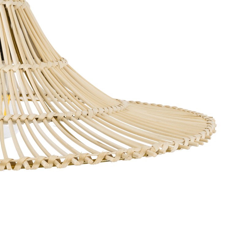 GLOBOSTAR® PALERMO 02208 Boho Κρεμαστό Φωτιστικό Οροφής με Ντουί 1 x E27 AC 220-240V IP20 - Μπεζ - Μ60 x Π60 x Υ20cm