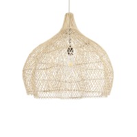 GLOBOSTAR® ADEJE 02210 Boho Κρεμαστό Φωτιστικό Οροφής με Ντουί 1 x E27 AC 220-240V IP20 - Μπεζ - Μ60 x Π60 x Υ60cm
