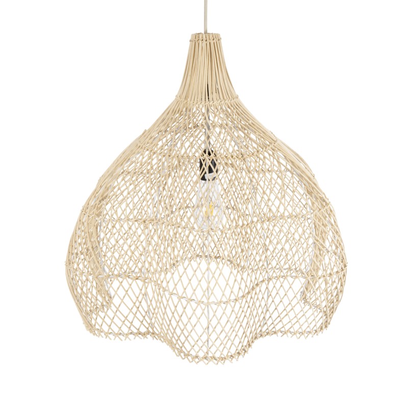 GLOBOSTAR® ADEJE 02210 Boho Κρεμαστό Φωτιστικό Οροφής με Ντουί 1 x E27 AC 220-240V IP20 - Μπεζ - Μ60 x Π60 x Υ60cm
