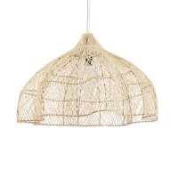 GLOBOSTAR® ADEJE 02211 Boho Κρεμαστό Φωτιστικό Οροφής με Ντουί 1 x E27 AC 220-240V IP20 - Μπεζ - Μ80 x Π80 x Υ55cm