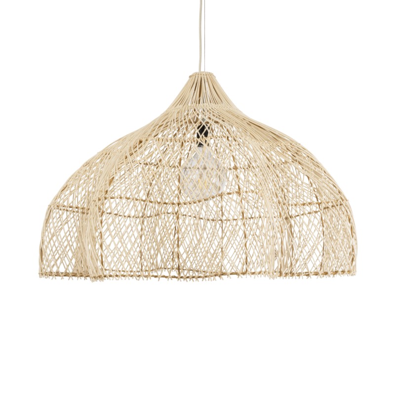 GLOBOSTAR® ADEJE 02211 Boho Κρεμαστό Φωτιστικό Οροφής με Ντουί 1 x E27 AC 220-240V IP20 - Μπεζ - Μ80 x Π80 x Υ55cm