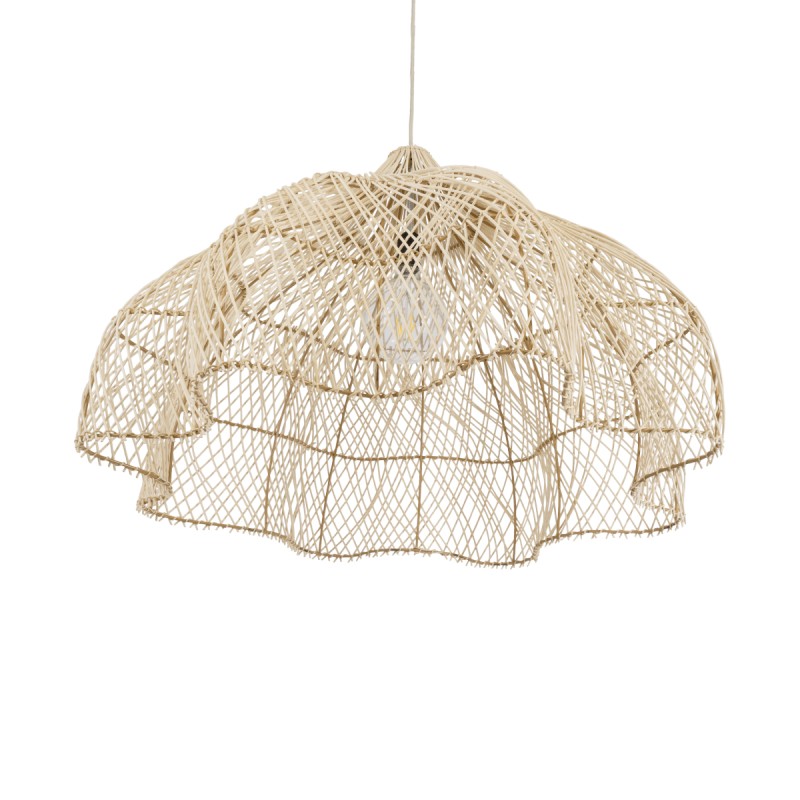 GLOBOSTAR® ADEJE 02211 Boho Κρεμαστό Φωτιστικό Οροφής με Ντουί 1 x E27 AC 220-240V IP20 - Μπεζ - Μ80 x Π80 x Υ55cm