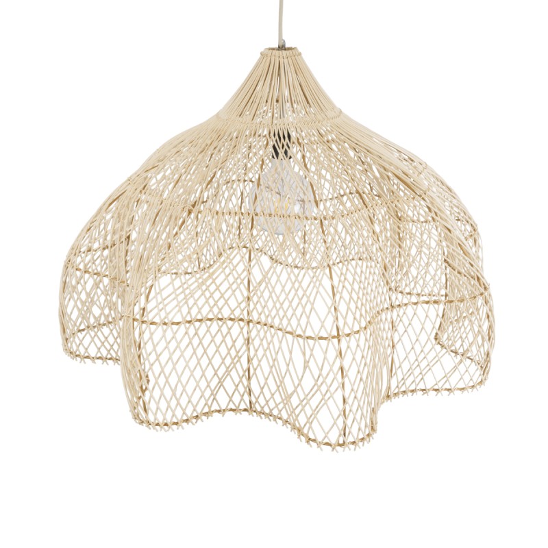 GLOBOSTAR® ADEJE 02211 Boho Κρεμαστό Φωτιστικό Οροφής με Ντουί 1 x E27 AC 220-240V IP20 - Μπεζ - Μ80 x Π80 x Υ55cm