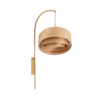 GLOBOSTAR® KALAMA 02223 Boho Φωτιστικό Τοίχου - Απλίκα με Ντουί 1 x E27 AC 220-240V IP20 - Μπεζ - Μ30 x Π40 x Υ70cm