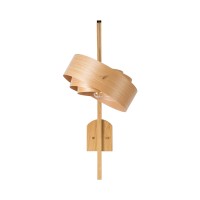 GLOBOSTAR® KALAMA 02223 Boho Φωτιστικό Τοίχου - Απλίκα με Ντουί 1 x E27 AC 220-240V IP20 - Μπεζ - Μ30 x Π40 x Υ70cm