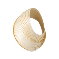 GLOBOSTAR® SALREL 02224 Boho Φωτιστικό Τοίχου - Απλίκα με Ντουί 1 x E27 AC 220-240V IP20 - Μπεζ - Μ30 x Π22 x Υ38cm