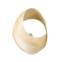 GLOBOSTAR® SALREL 02224 Boho Φωτιστικό Τοίχου - Απλίκα με Ντουί 1 x E27 AC 220-240V IP20 - Μπεζ - Μ30 x Π22 x Υ38cm