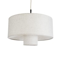 GLOBOSTAR® MARIGOLD 02226 Boho Κρεμαστό Φωτιστικό Οροφής με Ντουί 1 x E27 AC 220-240V IP20 - Λευκό - Μ48 x Π48 x Υ27cm
