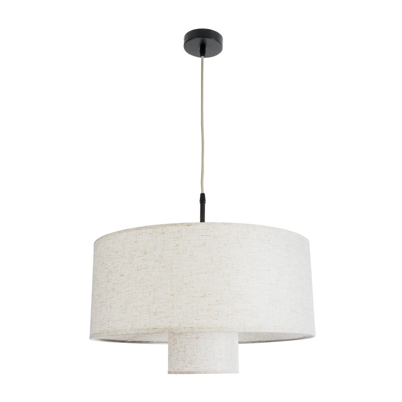 GLOBOSTAR® MARIGOLD 02226 Boho Κρεμαστό Φωτιστικό Οροφής με Ντουί 1 x E27 AC 220-240V IP20 - Λευκό - Μ48 x Π48 x Υ27cm