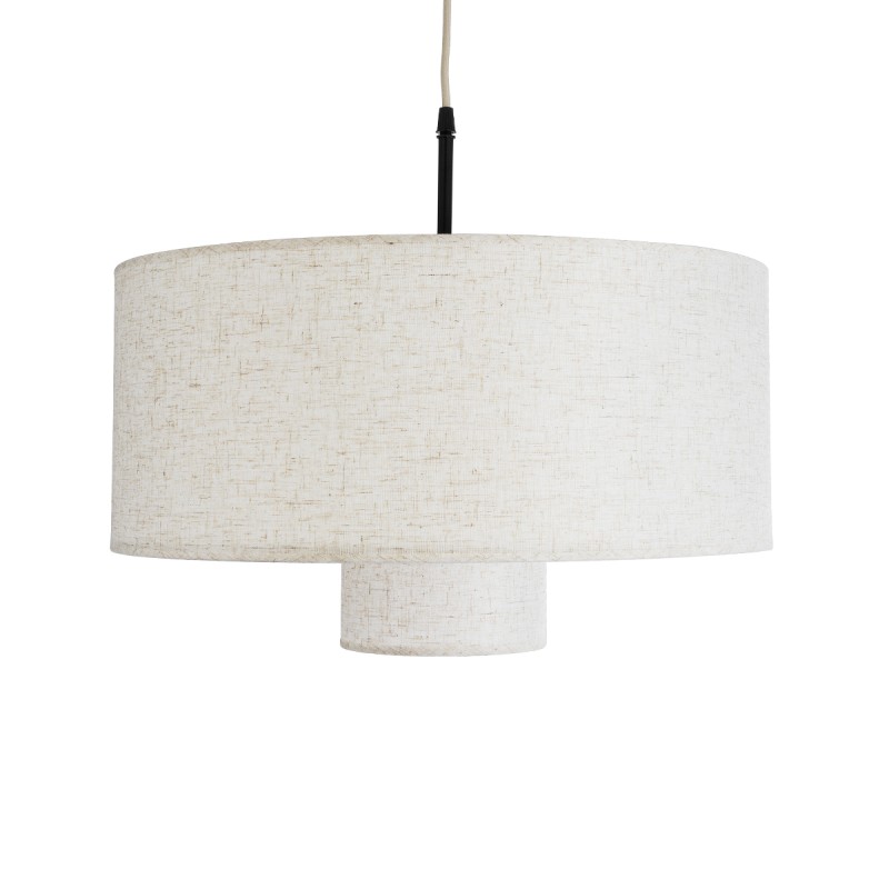 GLOBOSTAR® MARIGOLD 02226 Boho Κρεμαστό Φωτιστικό Οροφής με Ντουί 1 x E27 AC 220-240V IP20 - Λευκό - Μ48 x Π48 x Υ27cm