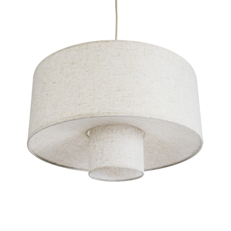 GLOBOSTAR® MARIGOLD 02226 Boho Κρεμαστό Φωτιστικό Οροφής με Ντουί 1 x E27 AC 220-240V IP20 - Λευκό - Μ48 x Π48 x Υ27cm