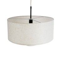 GLOBOSTAR® MARIGOLD 02226 Boho Κρεμαστό Φωτιστικό Οροφής με Ντουί 1 x E27 AC 220-240V IP20 - Λευκό - Μ48 x Π48 x Υ27cm