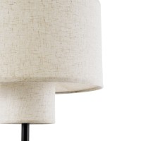 GLOBOSTAR® MARIGOLD 02227 Μοντέρνο Επιτραπέζιο Φωτιστικό Πορτατίφ με Ντουί 3 x E27 AC 220-240V IP20 - Μαύρο & Μπεζ - M36 x Π36 x Υ70cm