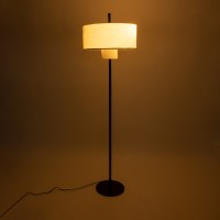 GLOBOSTAR® MARIGOLD 02228 Μοντέρνο Επιδαπέδιο Φωτιστικό με Ντουί 3 x E27 AC 220-240V IP20 - Μαύρο & Λευκό - Μ46 x Π46 x Υ160cm