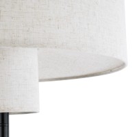 GLOBOSTAR® MARIGOLD 02228 Μοντέρνο Επιδαπέδιο Φωτιστικό με Ντουί 3 x E27 AC 220-240V IP20 - Μαύρο & Λευκό - Μ46 x Π46 x Υ160cm
