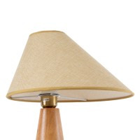 GLOBOSTAR® KAUAI 02229 Boho Επιτραπέζιο Φωτιστικό Πορτατίφ με Ντουί 1 x E27 AC 220-240V IP20 - Μπεζ - Μ38 x Π30 x Υ48cm
