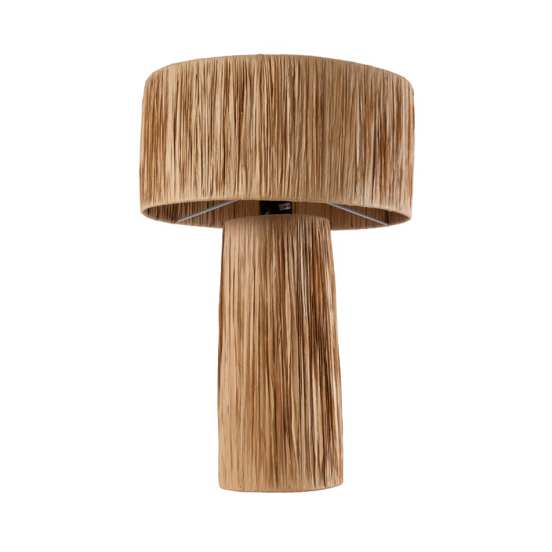 GLOBOSTAR® NASSAU 02233 Boho Επιτραπέζιο Φωτιστικό Πορτατίφ με Ντουί 1 x E27 AC 220-240V IP20 - Καφέ - Μ37 x Π37 x Υ55cm