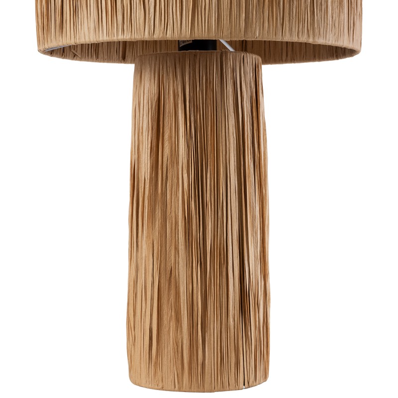 GLOBOSTAR® NASSAU 02233 Boho Επιτραπέζιο Φωτιστικό Πορτατίφ με Ντουί 1 x E27 AC 220-240V IP20 - Καφέ - Μ37 x Π37 x Υ55cm