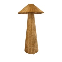 GLOBOSTAR® PERU 02235 Boho Επιδαπέδιο Φωτιστικό με Ντουί 1 x E27 AC 220-240V IP20 - Μπεζ - Μ73 x Π73 x Υ135cm