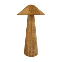 GLOBOSTAR® PERU 02235 Boho Επιδαπέδιο Φωτιστικό με Ντουί 1 x E27 AC 220-240V IP20 - Μπεζ - Μ73 x Π73 x Υ135cm