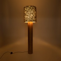 GLOBOSTAR® NIIHAU 02237 Μοντέρνο Επιδαπέδιο Φωτιστικό με Ντουί 1 x E27 AC 220-240V IP20 - Καφέ - Μ43 x Π43 x Υ160cm