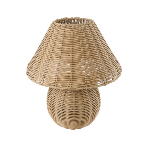 GLOBOSTAR® PERU 02239 Boho Επιτραπέζιο Φωτιστικό Πορτατίφ με Ντουί 1 x E27 AC 220-240V IP20 - Μπεζ - Μ40 x Π40 x Υ45cm