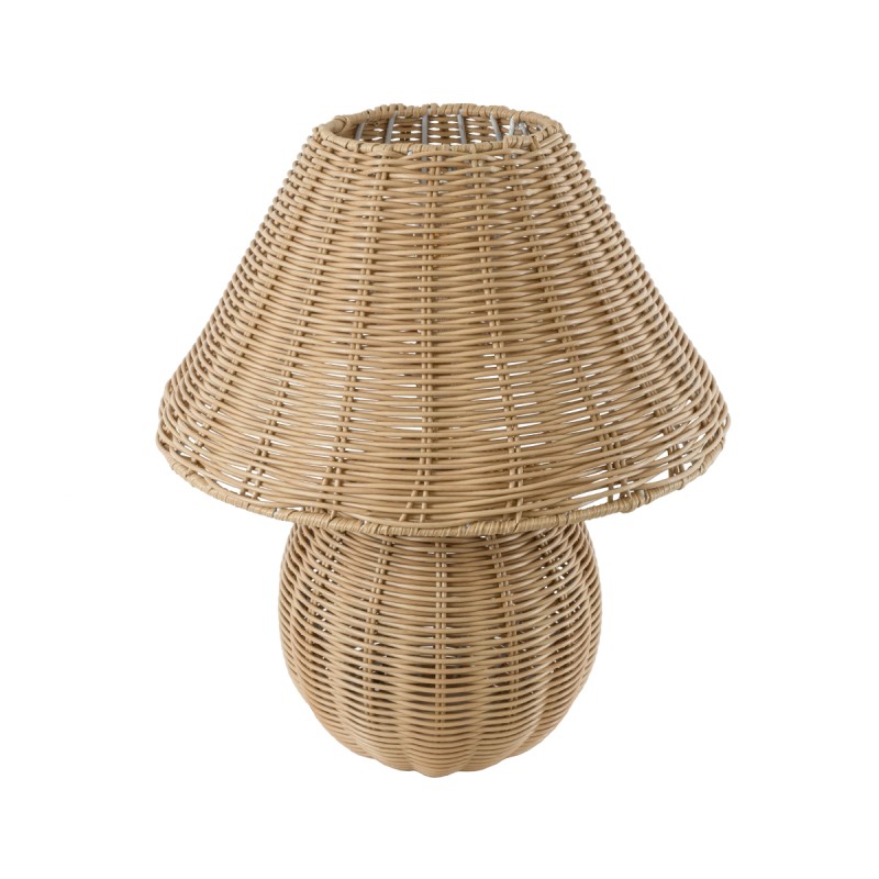 GLOBOSTAR® PERU 02239 Boho Επιτραπέζιο Φωτιστικό Πορτατίφ με Ντουί 1 x E27 AC 220-240V IP20 - Μπεζ - Μ40 x Π40 x Υ45cm