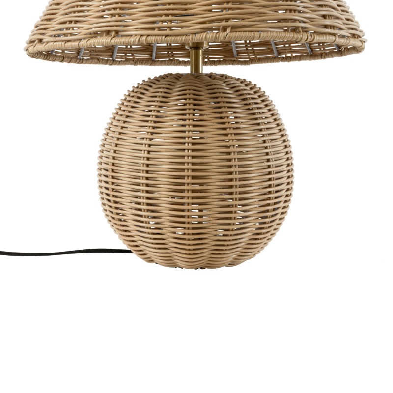 GLOBOSTAR® PERU 02239 Boho Επιτραπέζιο Φωτιστικό Πορτατίφ με Ντουί 1 x E27 AC 220-240V IP20 - Μπεζ - Μ40 x Π40 x Υ45cm