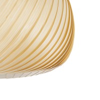 GLOBOSTAR® KAILANI 02242 Boho Κρεμαστό Φωτιστικό Οροφής με Ντουί 1 x E27 AC 220-240V IP20 - Μπεζ - Μ40 x Π40 x Υ30cm