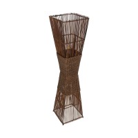GLOBOSTAR® PALMA 02275 Boho Επιδαπέδιο Φωτιστικό με Ντουί 2 x E27 AC 220-240V IP20 - Καφέ - Μ30 x Π30 x Υ130cm