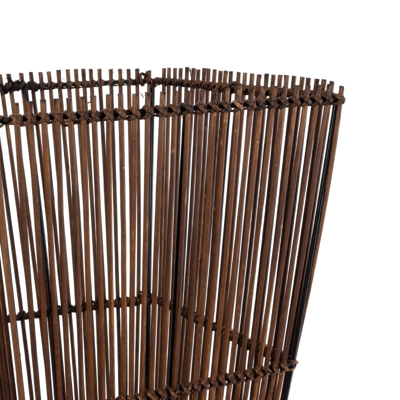 GLOBOSTAR® PALMA 02275 Boho Επιδαπέδιο Φωτιστικό με Ντουί 2 x E27 AC 220-240V IP20 - Καφέ - Μ30 x Π30 x Υ130cm