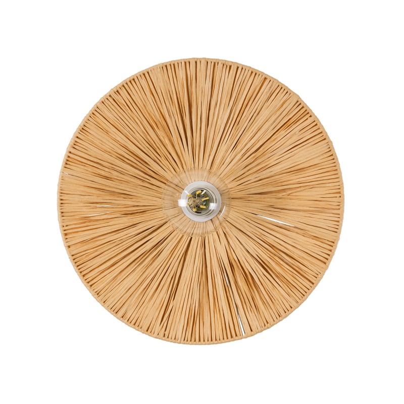 GLOBOSTAR® COLOMBO 02277 Boho Φωτιστικό Τοίχου - Απλίκα με Ντουί 1 x E27 AC 220-240V IP20 - Μπεζ - Μ40 x Π40 x Υ9cm