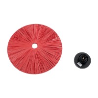GLOBOSTAR® COLOMBO 02281 Boho Φωτιστικό Τοίχου - Απλίκα με Ντουί 1 x E27 AC 220-240V IP20 - Κόκκινο - Μ40 x Π40 x Υ9cm