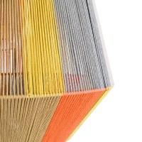 GLOBOSTAR® SALERNO 02289 Boho Κρεμαστό Φωτιστικό Οροφής με Ντουί 1 x E27 AC 220-240V IP20 - Πολύχρωμο - Μ50 x Π50 x Υ50cm