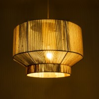 GLOBOSTAR® SALERNO 02290 Boho Κρεμαστό Φωτιστικό Οροφής με Ντουί 1 x E27 AC 220-240V IP20 - Πολύχρωμο - Μ50 x Π50 x Υ35cm