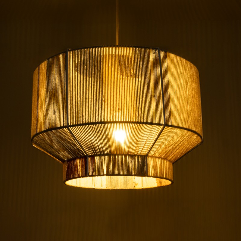 GLOBOSTAR® SALERNO 02290 Boho Κρεμαστό Φωτιστικό Οροφής με Ντουί 1 x E27 AC 220-240V IP20 - Πολύχρωμο - Μ50 x Π50 x Υ35cm
