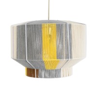 GLOBOSTAR® SALERNO 02290 Boho Κρεμαστό Φωτιστικό Οροφής με Ντουί 1 x E27 AC 220-240V IP20 - Πολύχρωμο - Μ50 x Π50 x Υ35cm