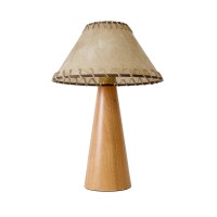 GLOBOSTAR® MASPALOMAS 02291 Boho Επιτραπέζιο Φωτιστικό Πορτατίφ με Ντουί 1 x E27 AC 220-240V IP20 - Καφέ & Μπεζ - Μ30 x Π30 x Υ45cm